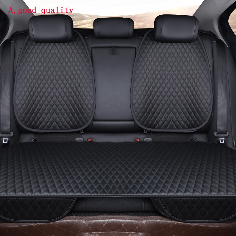 Car Seat Covers Easy Clean Car Seat Cushions,universal Pu Leather Non Slide Waterproof Seats Cover Fits For Lada Granta E1 X36: Black back