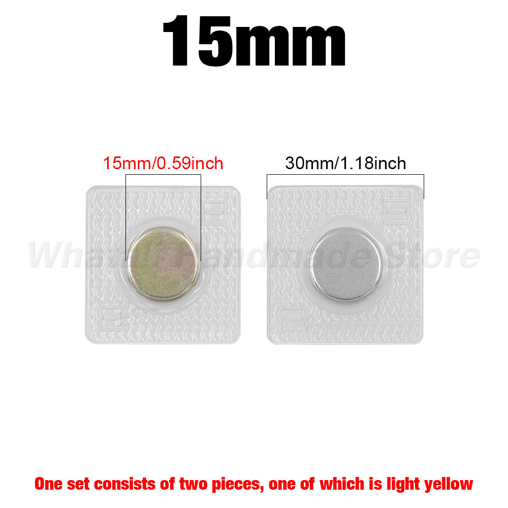 5 pares pvc invisível escondido metal forte botão de pressão magnética costura invisível ímã magnético prendedor para bolsa roupas: Zinco envelhecido