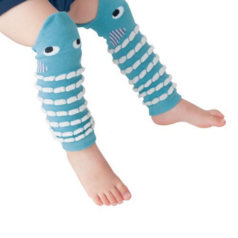 Baby Leg Warmers Newborn Knee Pads Kids Safety Crawling Socks Toddler Cotton Knee Protector Boy Girls Cartoon Sock Autumn Winter