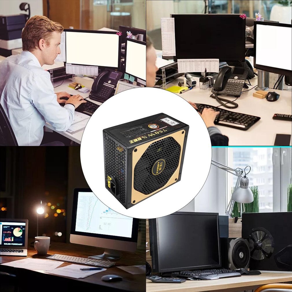 Power Game 750ws Computer Voeding Breed Stabiliteit Met Grid Koeling Gat Met Gegalvaniseerd Dubbele Kern Filter