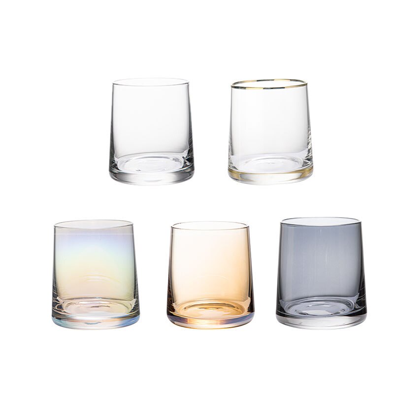 Borosilicate Whisky Wineglass 5 Color Colored Wine Drinking Glasses Mug
