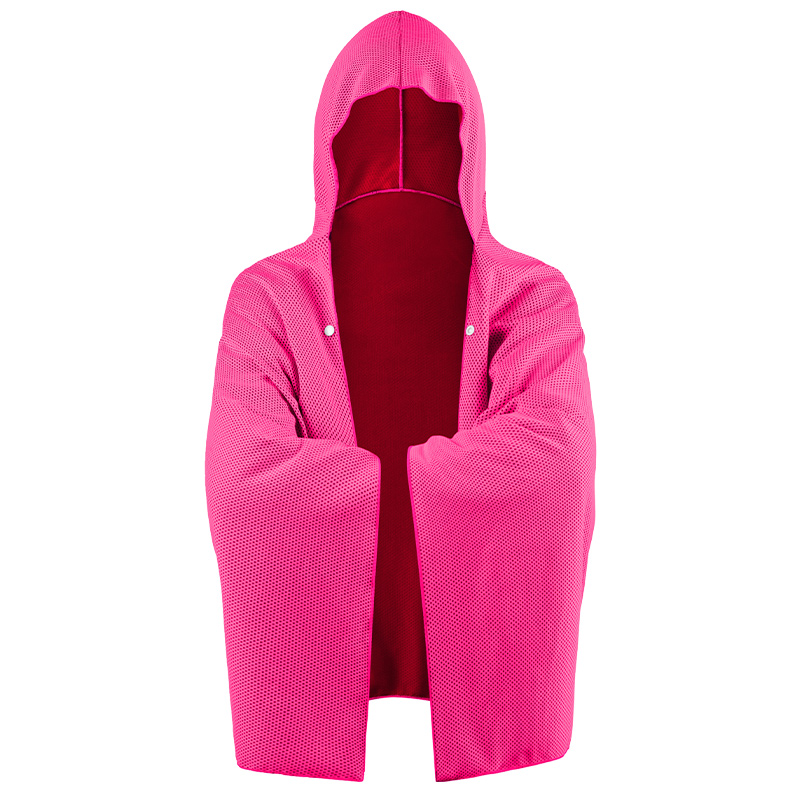Kühlender Kapuzenumhang, Super saugfähiger, übergroßer Kapuzenhandtuch-Wickel, 4-in-1 für Schwimmen, Strand, Schwimmbad, Reisen: Gelb