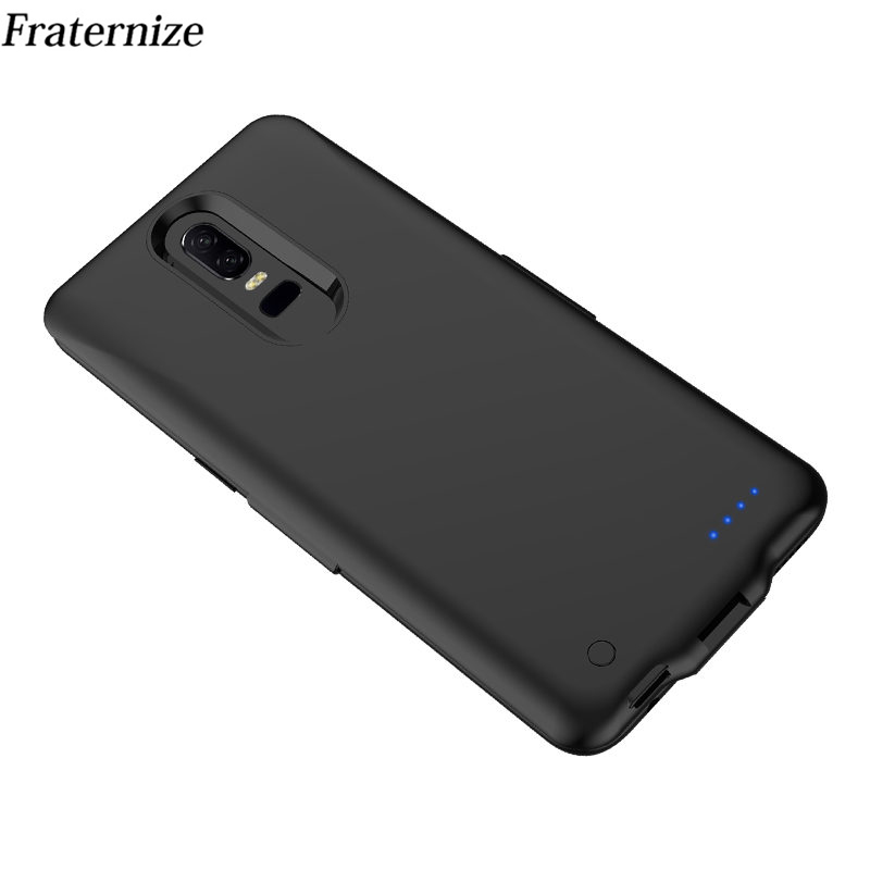 Batterij Case voor Oneplus 6 t Ultra Slim shockproof Power Bank Case voor Oneplus 6 1 6 t Batterij Oplader case Opladen Back Cover