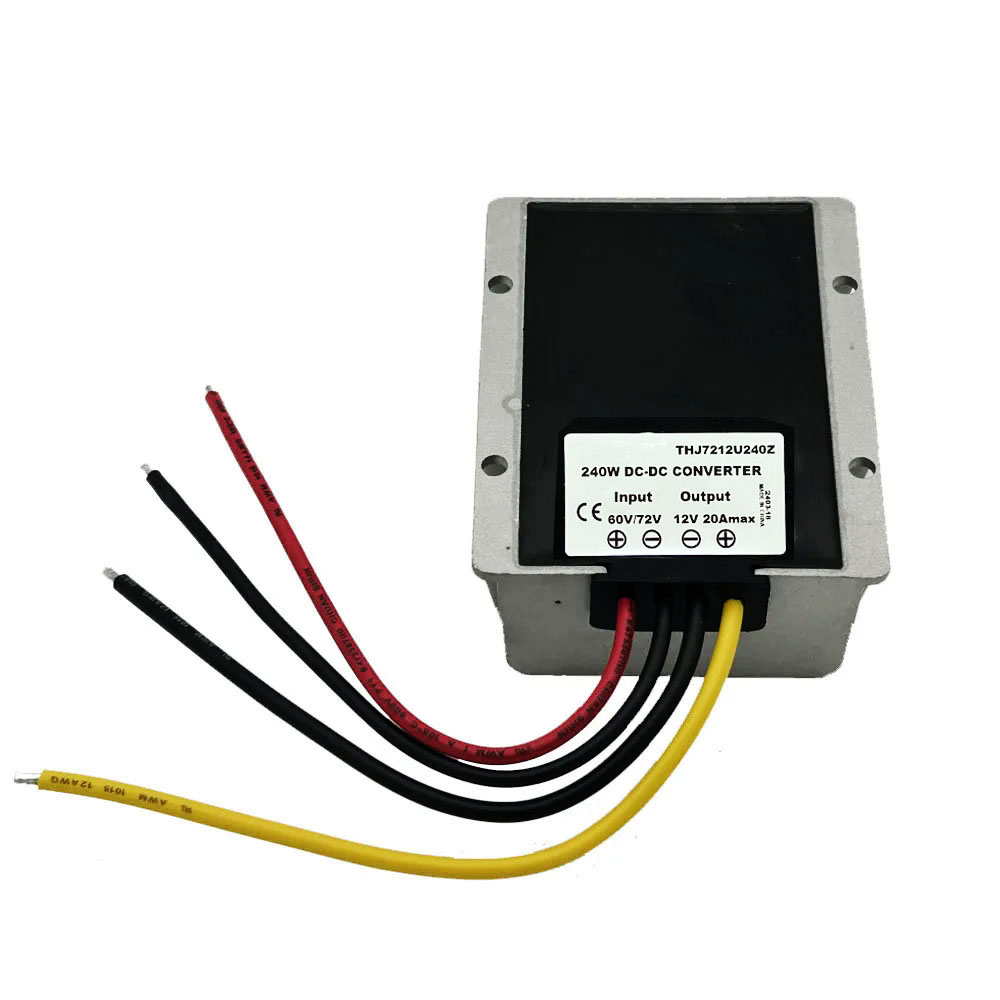 24V 36V 48V 60V 72V 18-90V naar 12V 10A 20A DC DC Converter Step Down Spanningsregelaar Transformator Bus Vrachtwagen Auto Voeding