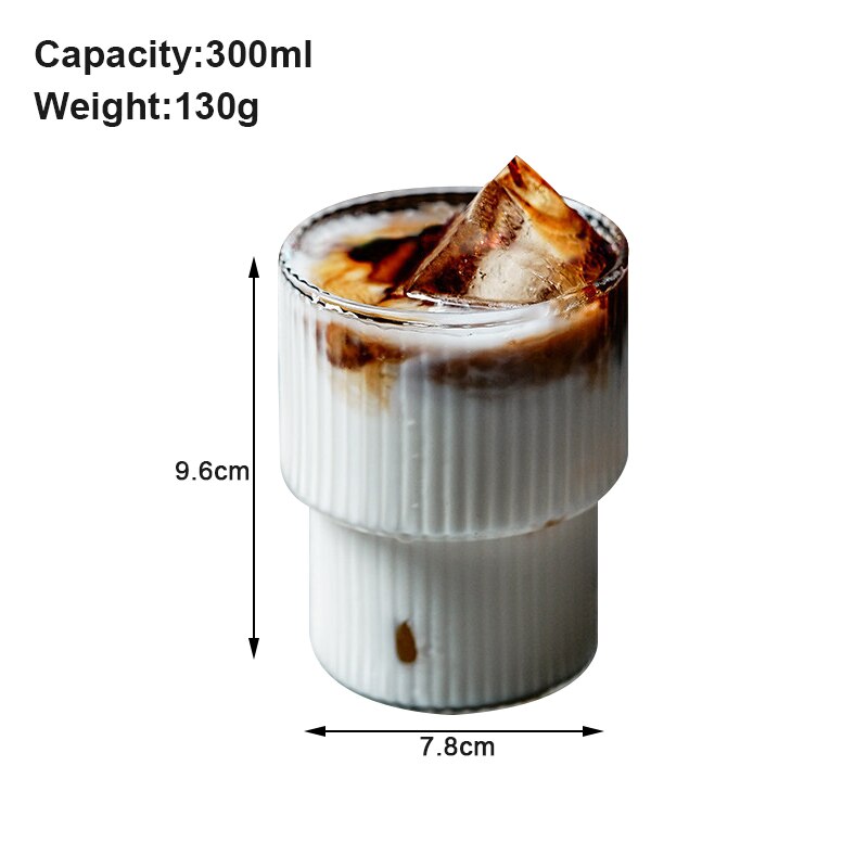 Nordic Glass Cup Cold Drink Coke Cup Coke Can Milk Juice Cup Transparent Drinking Minimalist Glass Cup Mugs Coffee Cups: D L