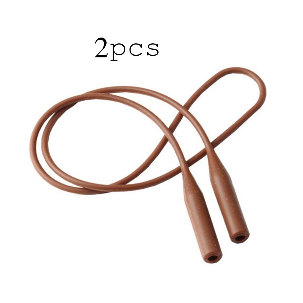 1 Pc Verstelbare Kleur Elastische Siliconen Brillen Bandjes Zonnebril Keten Sport Anti-Slip String Bril Touwen Band Cord Holder: B4-2PCS