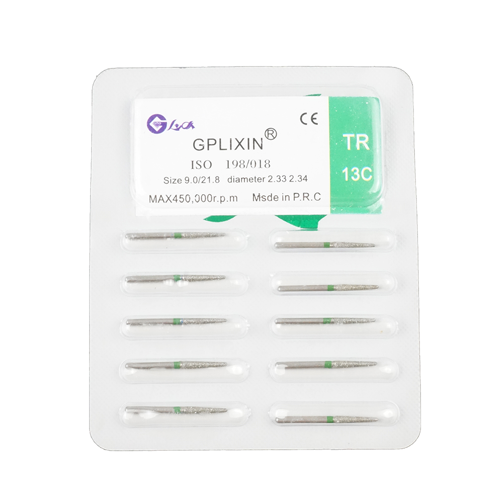 100PCs Dental Diamond Burs Drill Dentistry Burs Dia-burs for High Speed Handpiece Handle Diameter 1.6mm Dentist Tools BR31 FO32