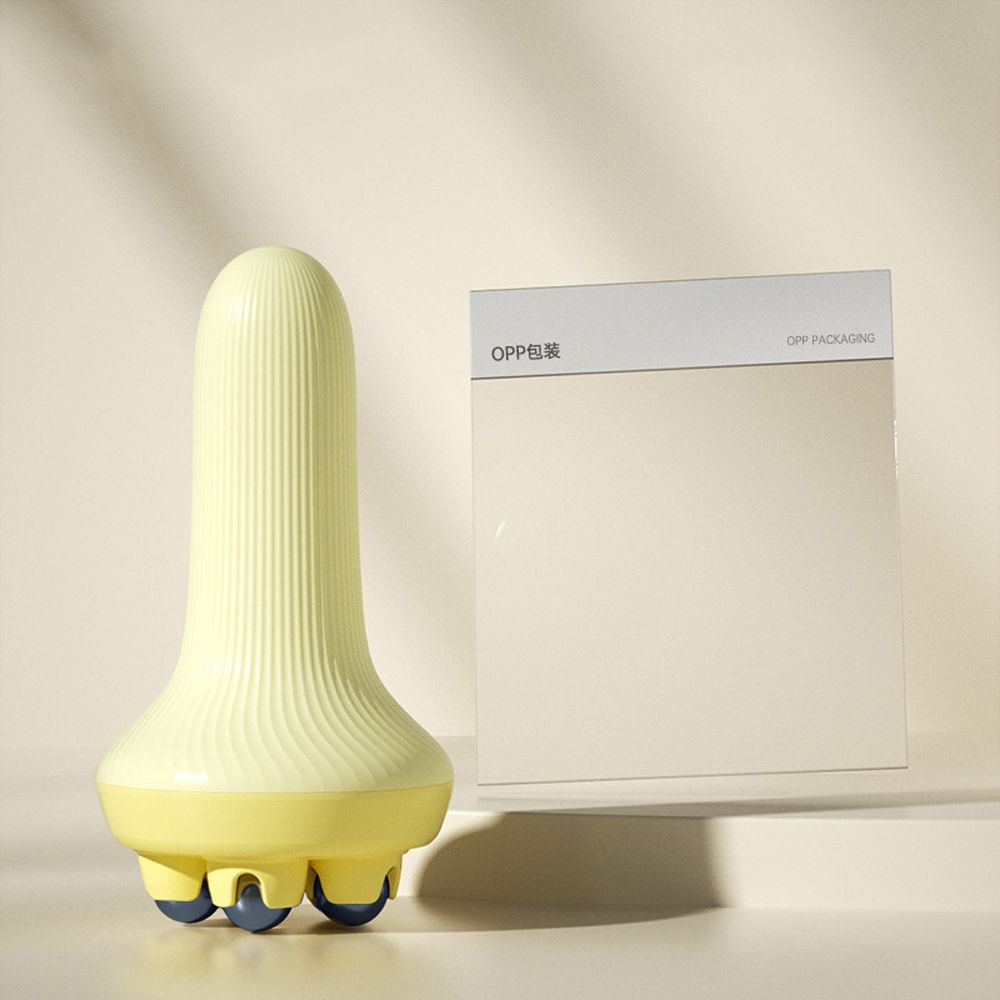 Pressoterapi smärtlindring muskelavslappning ben smal midja arm rullboll massageapparat massager rullmassageverktyg bollar kroppsmassager: Brun