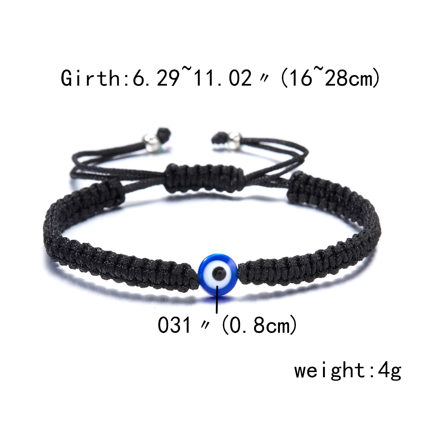 Gebed Turkse Hand Palm Evil Eye Gevlochten Armband Blauw Zwarte Kleur Nylon Draad Lucky Paar Armband & Bangles Sieraden Mannen vrouwen: Donkergroen