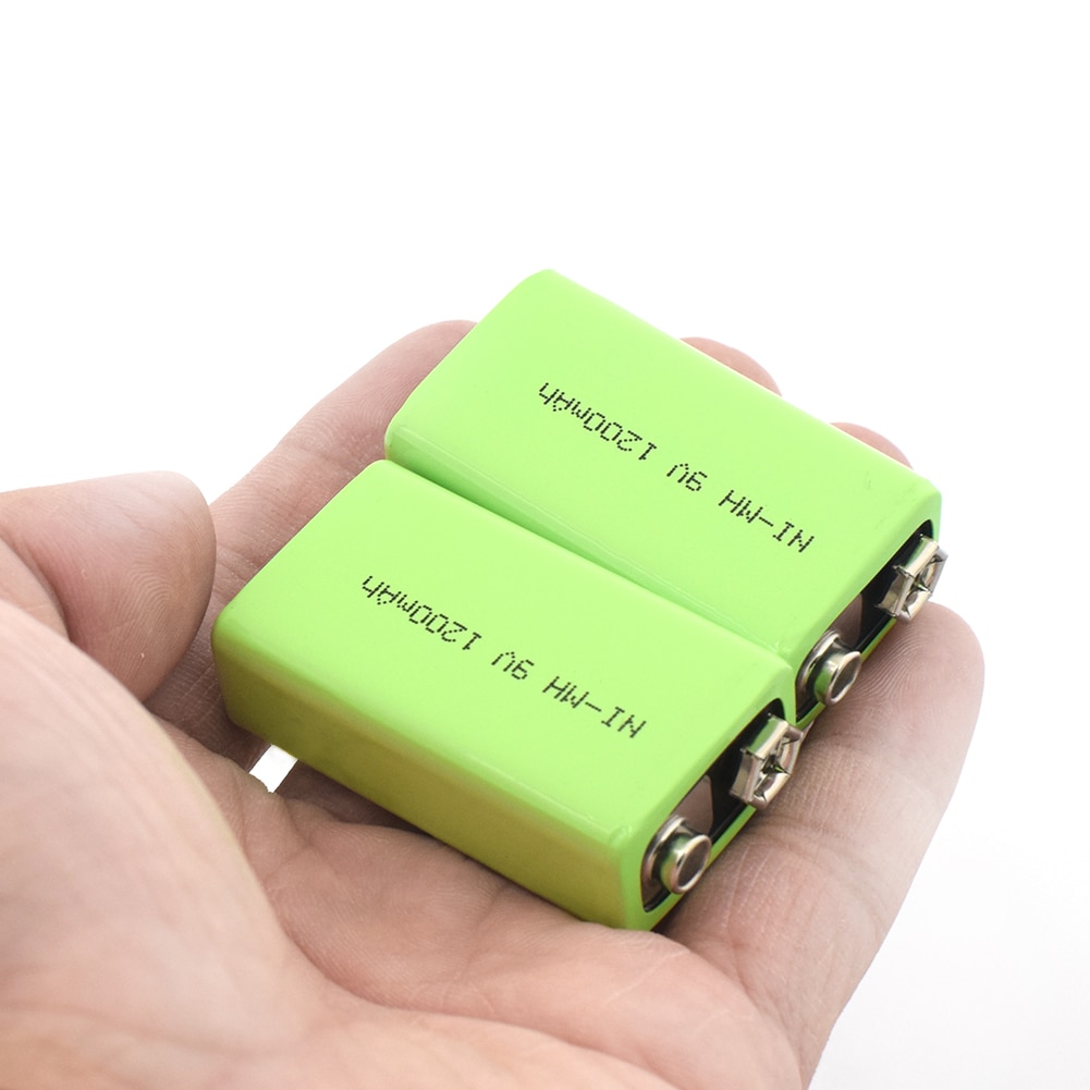 1/2/4 Pieces 9 V 1200 MAh Rechargeable Ni-MH Battery For Interphone Smoke Alarm Car Toys 9V Nimh Batteries Replace