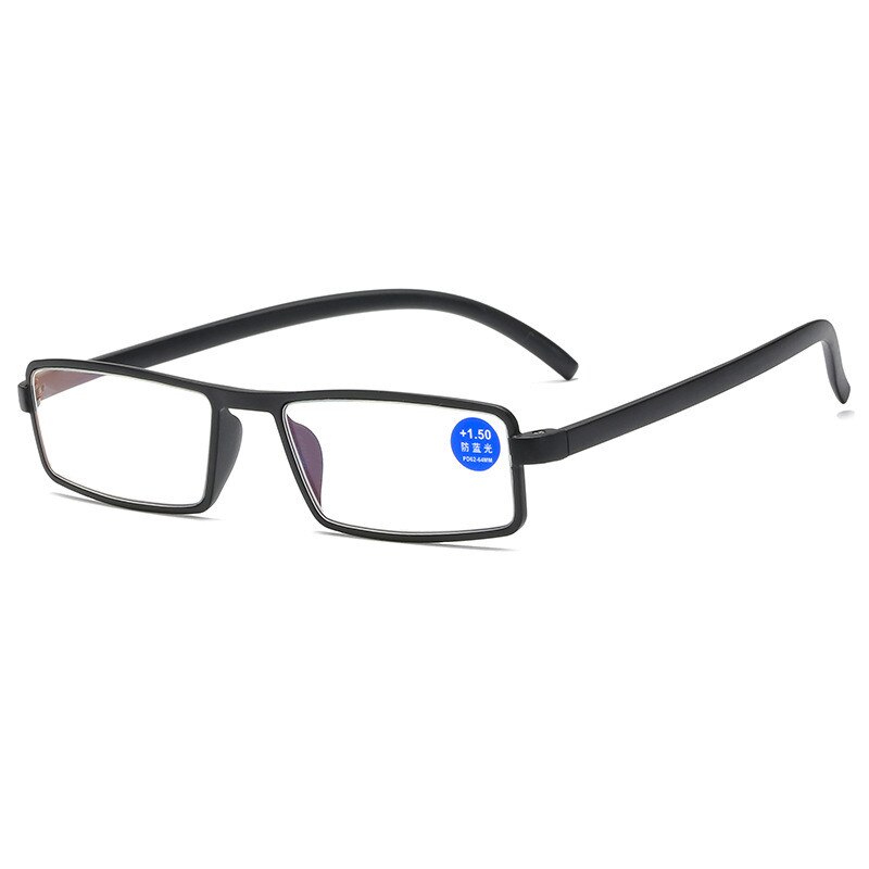 Zilead – lunettes de lecture rétro à monture carrée, Anti-bleu, pour personnes âgées, monture de couleur ultralégère + 1.0 à + 4.0: +200 / B