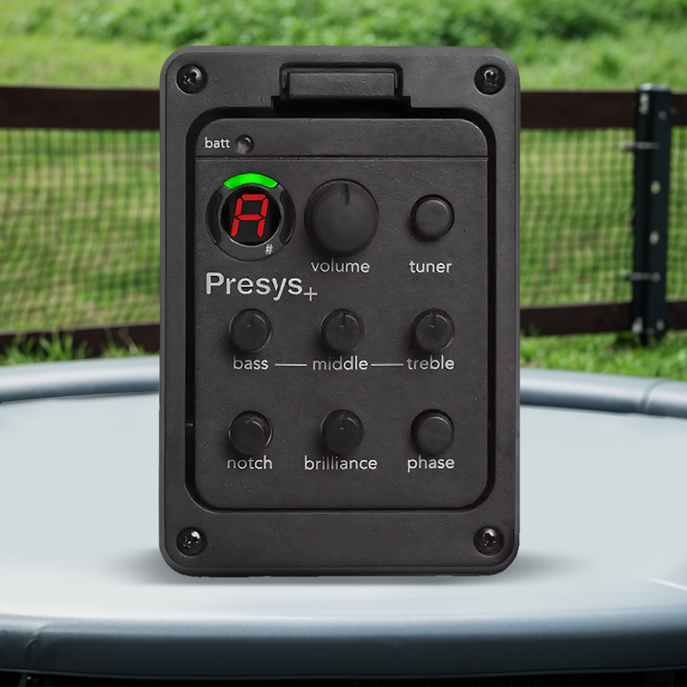 201 Classic Acoustic Guitar EQ Tuner Piezo Pickup Onboard Preamp System EQ Tuner Acoustic Guitar Preamp for Fishman Presys+