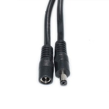 2m 20AWG 12 Volt DC Extension Power Cord Cable 2.5mm / 5.5mm Male Female For IP CCTV Camera Monitor Recorder