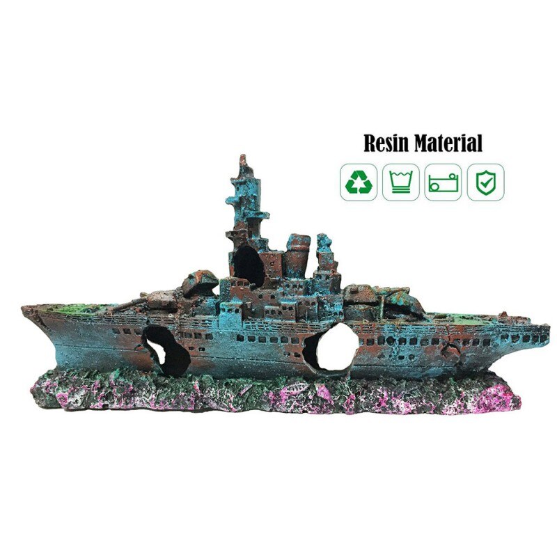Aquarium Schiff Dekoration Stiefel Schiffswrack Aquarium Dekor Wrack Versenkt Für Süßwasser Salzwasser