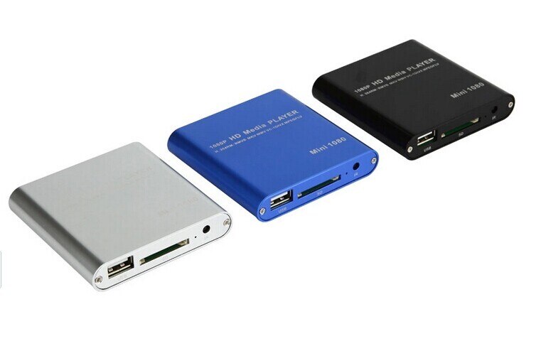 Jedx MP021 Mini Full Hd 1080 P Media Player Met Hdm Av Usb Sd Mmc Kaartlezer Host Ondersteuning H.264, mkv, Mov, MP4, Rm Etc