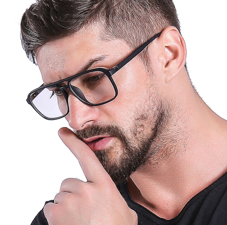 1PC Anti Blue Light Blocking Filter Reduces Digital Eye Strain Men Optical Eye Glasses Frame Clear Lens Eyewear