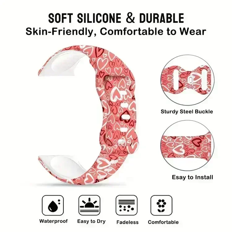 Correa de silicona suave Rainbow Macaron para Apple Watch 9 8 7 6 5 Ultra SE tamaño 38 40 41 42 44 45 49mm correa adecuada para todos los iWatch