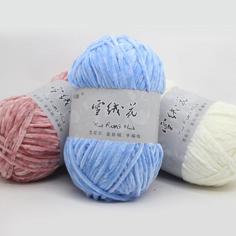 Ligne de laine velours doux, Chenille, fil à tricoter à la main, fil Crochet, bricolage artisanal fil tricoté pour vêtements, chapeau, écharpe, couverture