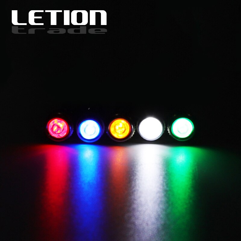 5Stck 6mm Wasserdichte LED Metall Anzeige Pilot Licht Signal Lampe 12V 24V 220V Maschine Auto Stiefel Arbeits PC Energie