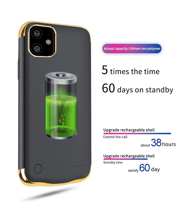 Für Apple iPhone 12 12 mini 12 Pro 12 Pro Max Batterie Ladegerät Anti herbst Tragbare Batterie Ersatz zurück clip power Bank Zurück Abdeckung