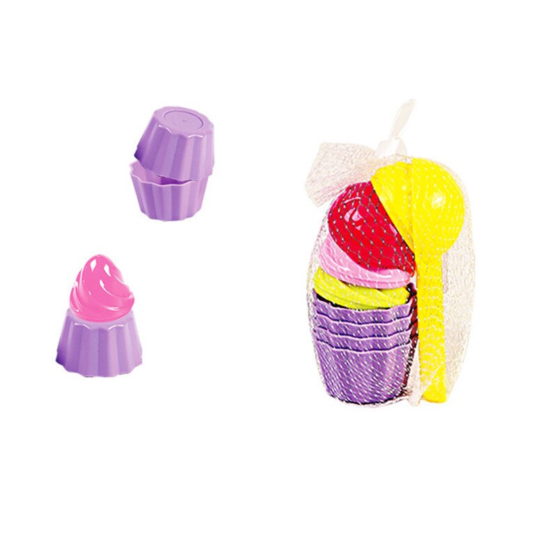 Kids Baby Strand Zand Speelgoed Kleine Cakevorm Lepel Ijs Pudding Strand Zand Baden Spelen Kinderen Outdoor Play 9 stks/set