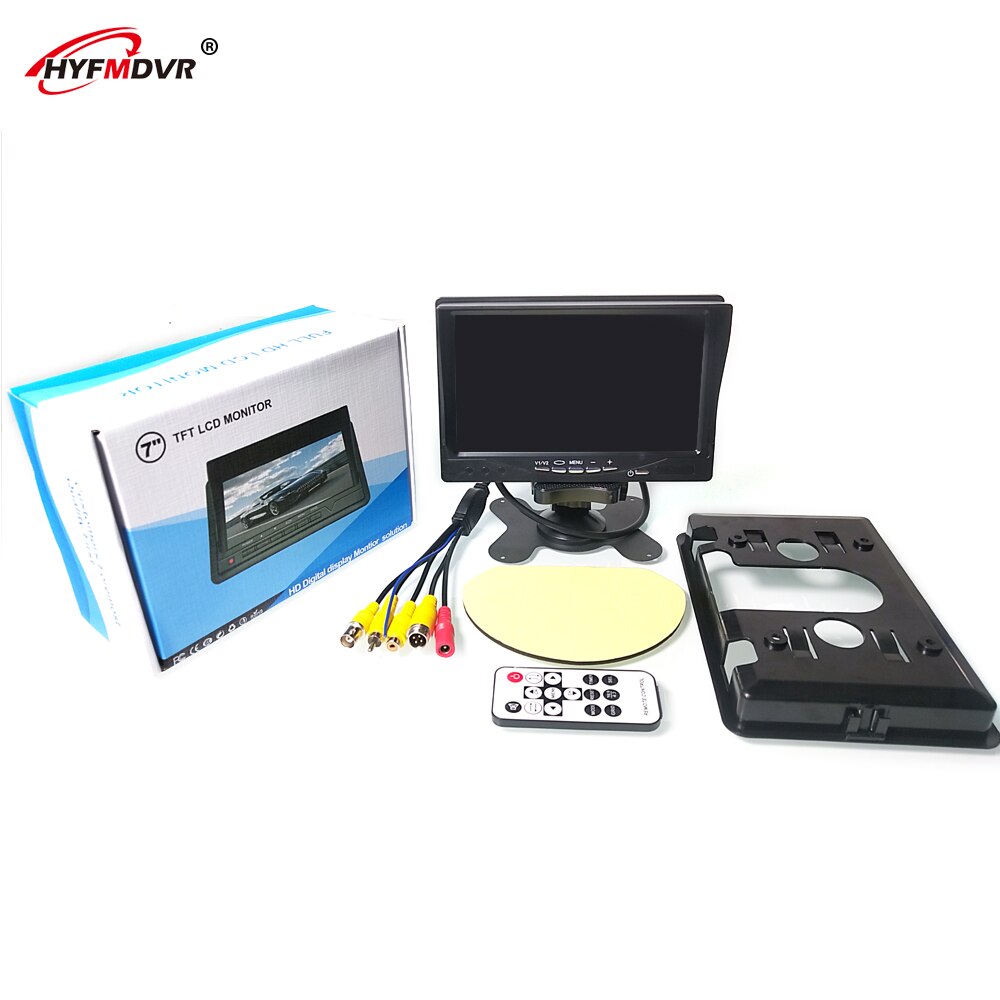 LSZ display 7 inch LCD rear view reversing monitor with sun visor bus / big truck