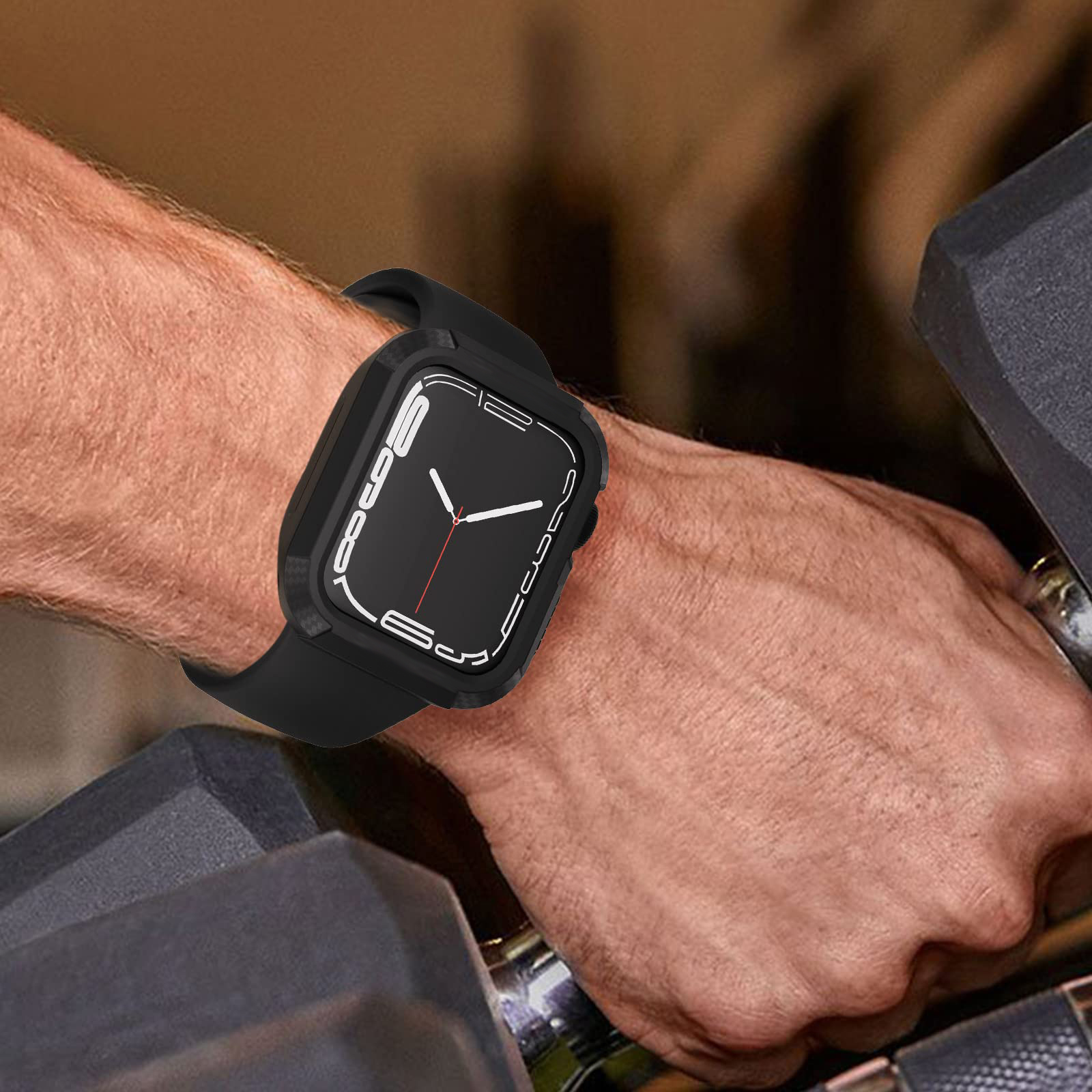 Wytrzymałe etui na Apple Watch Case 44mm 40mm 45mm 41mm 9 8 se 6 3 iWatch Accessorie TPU Screen Protector Apple watch serie 7 case