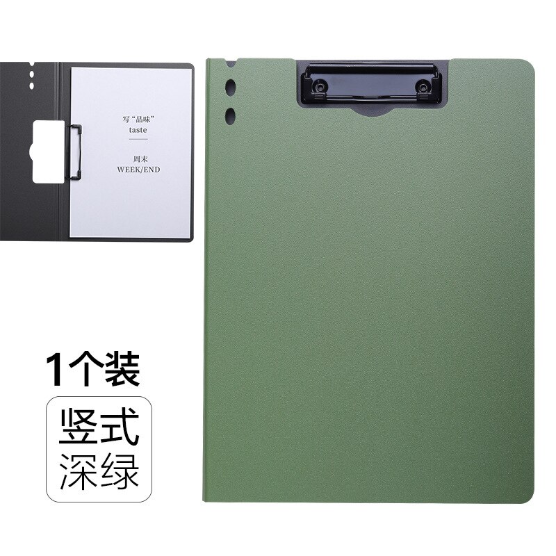 Dossier vertical A4, fournitures de bureau pour entreprises, classeur horizontal, livre de données, test, papier de stockage, clip pad: B4