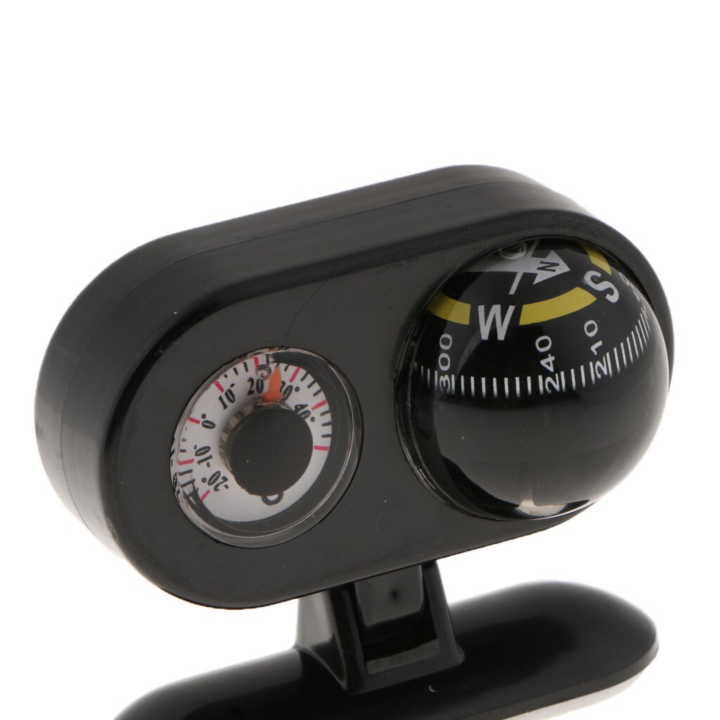 2 in1 Auto Kompass Mit Thermometer Einstellbare Navigation Armaturenbrett führen