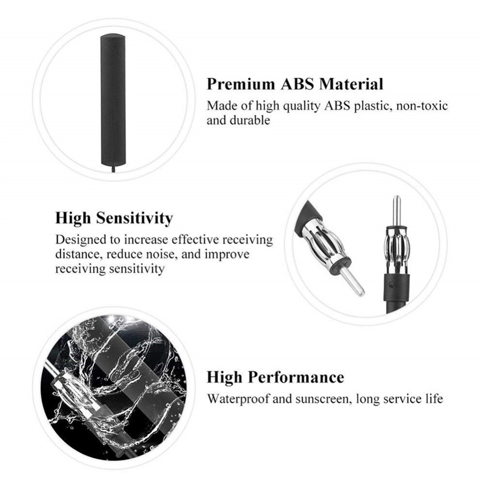 Car Radio Antenna Universal FM Radio Antenna Patch Windshield Antenna Car Electronics ANT-309 Car Radio Antenna