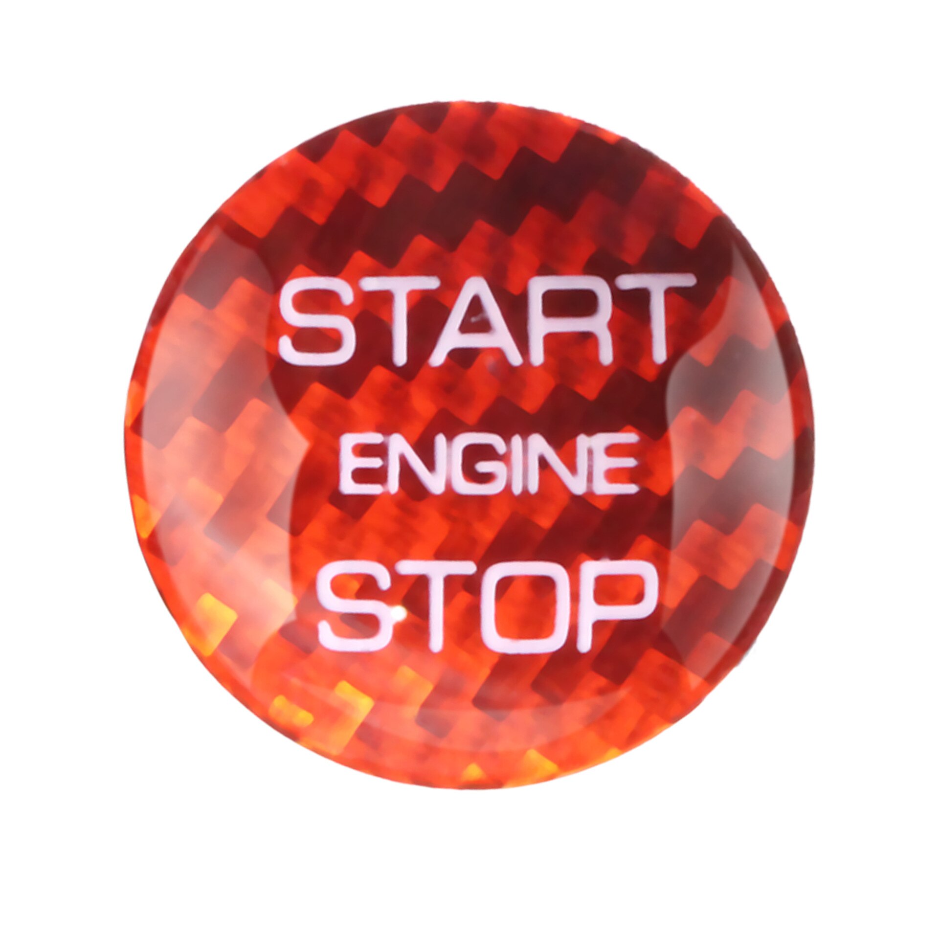 Voor Landrover Range Rover Vogue Sport Evoque Velar Chrome Start Motor Stop Drukknop Cover Ring Trim Sticker Auto Accessoires: Rood