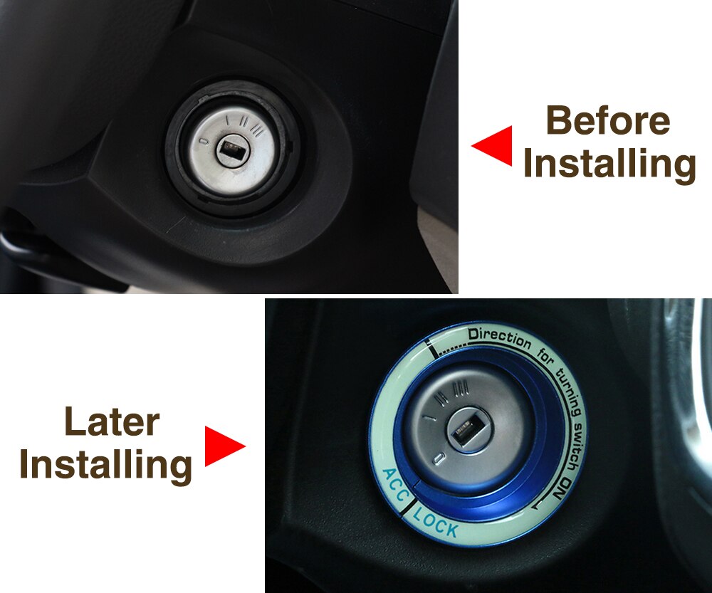Aluminium Auto Contactslot Ring Cover Gat Cirkel S... Grandado