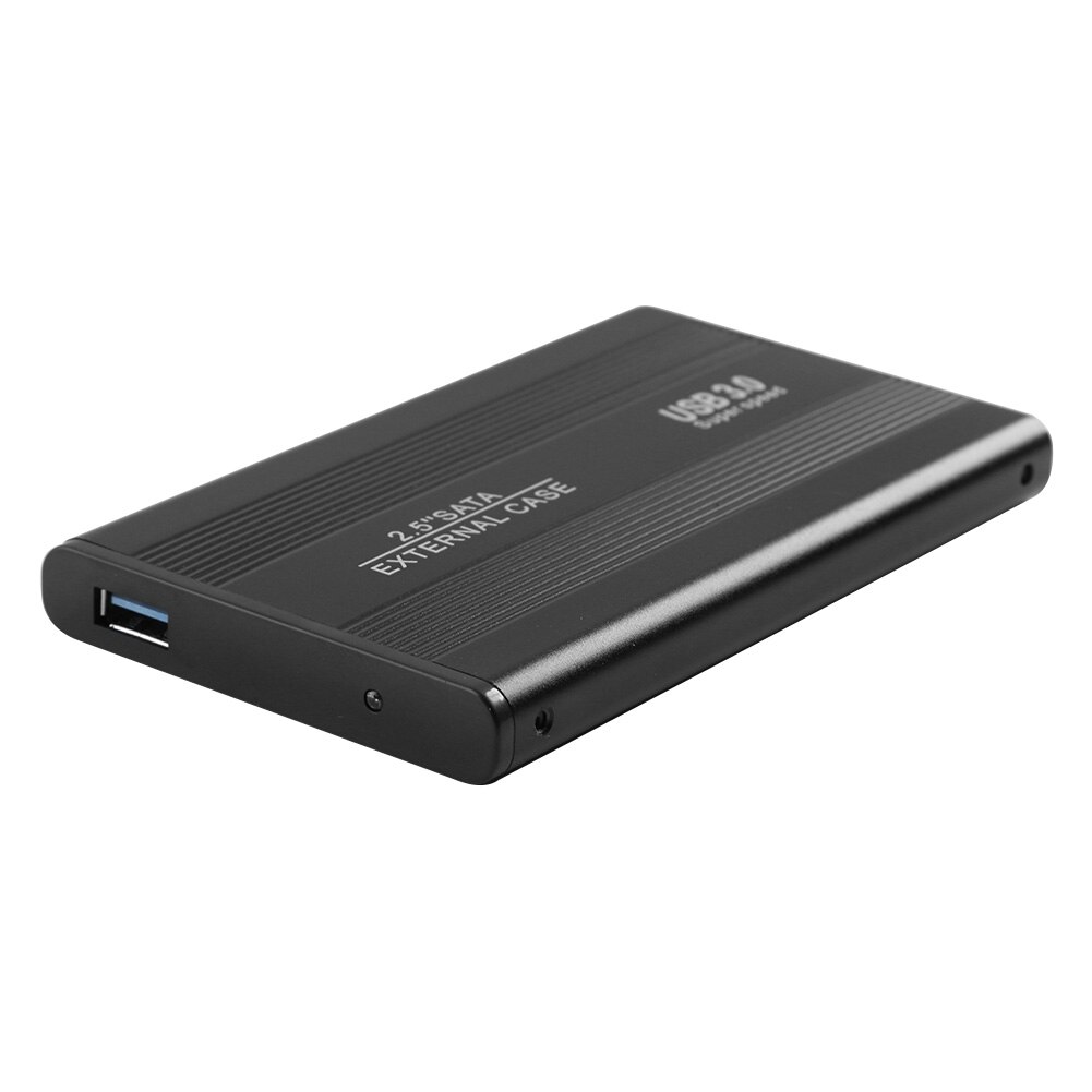 3TB USB 3,0 5Gbps Festplatte Externe Gehäbenutzen Aluminium Legierung 2,5 zoll SATA Serie HDD/SSD Handy, Mobiltelefon fallen für Laptop PC: Schwarz