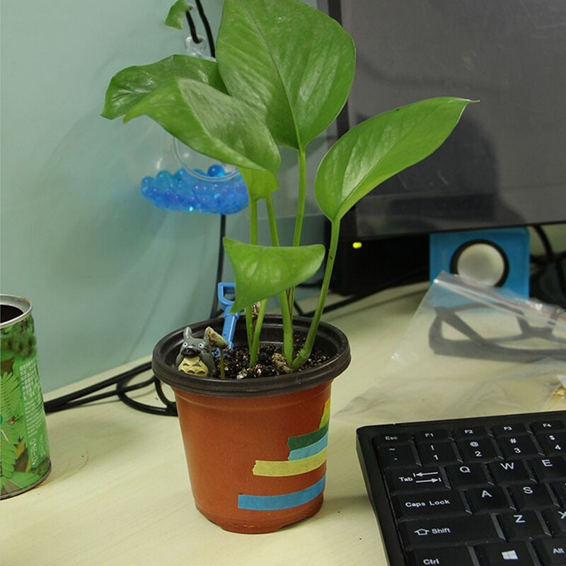Mini macetas de plástico irrompibles para jardín, herramientas de macetas de plástico suave para guardería, 10 piezas