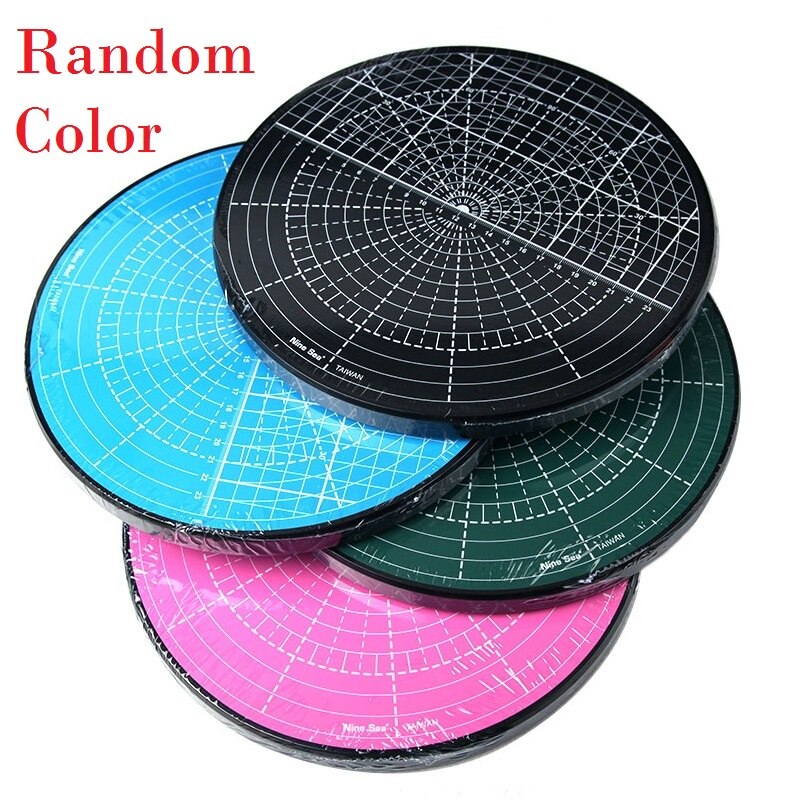 Rotating Cutting Mat Multi-function Rotary Patented Rotating Disk Circle Cutting Plate Table (Random Color) No.509