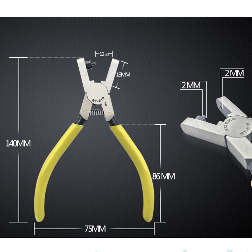 2mm Universal Hand Leather Strap Watch Band Belt Punching Tool Hole Punch Pliers Tools for Home