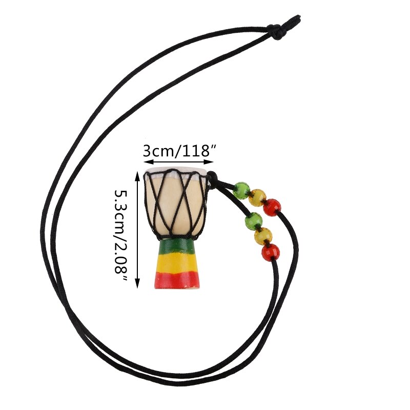 Pendentif tambour à main africain, Mini Djembe, Percussion, Bongo, classique pour enfants, Instrument d&#39;apprentissage