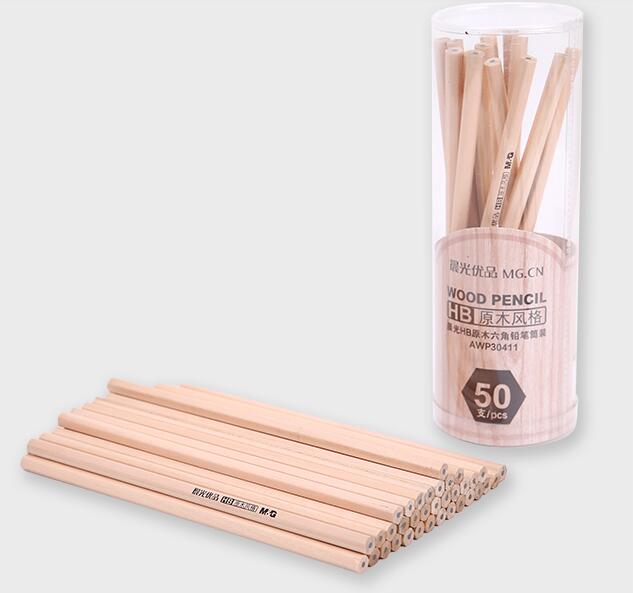50pcs Simple Wood Pencils HB 2B 2H Drawing Manga Pencil for Office &amp; School Supplies Stationery Material Escolar