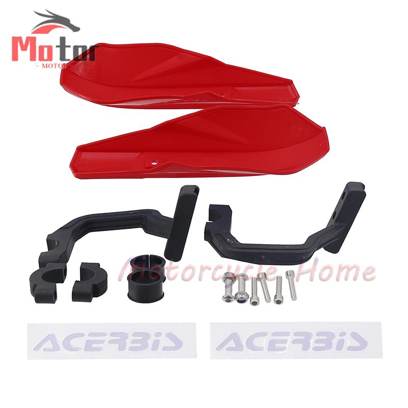 Universelt motorsykkel atv håndbeskytter beskyttelsesdeksel 22mm 28mm styrebeskytter for deler: Rød