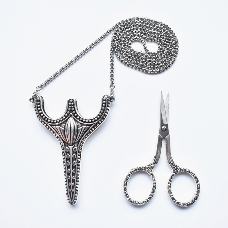Tijeras Vintage Retro para manualidades, hilo de bordar, tela, punto de cruz, a medida, suministros de costura: Silver Scissor 1