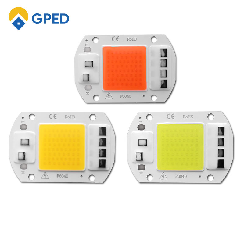 Cob led chip 20w 30w 50w flood light bulb chip no need driver  ac 220v odlad lampa diy spotlight strålkastare