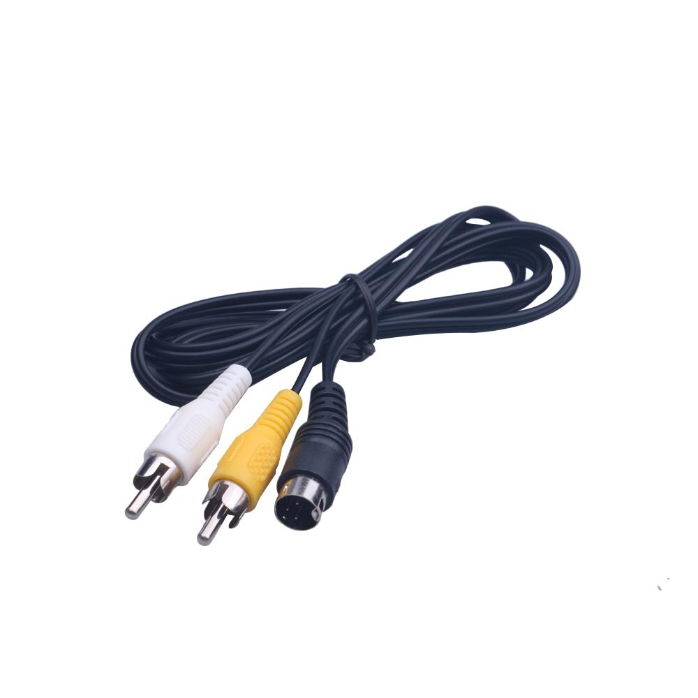 1.5M 3 Pin Game Audio Video AV Stereo Composite Cable For Sega Genesis 2 A/V RCA Connection Cord Wire For SEGA Genesis II / MD