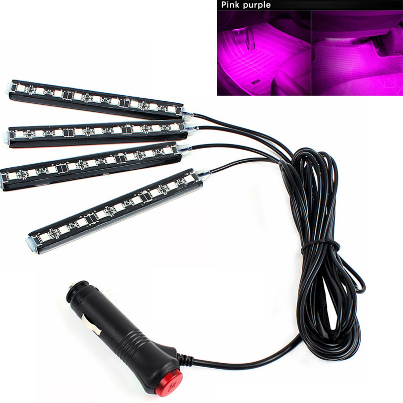 Auto Umgebungs licht Hintergrund beleuchtung Umgebungs stimmung Fuß licht LED-Streifen Auto Atmosphäbetreffend Beleuchtung LED Innen Auto Dekoration Zubehör: Weiß
