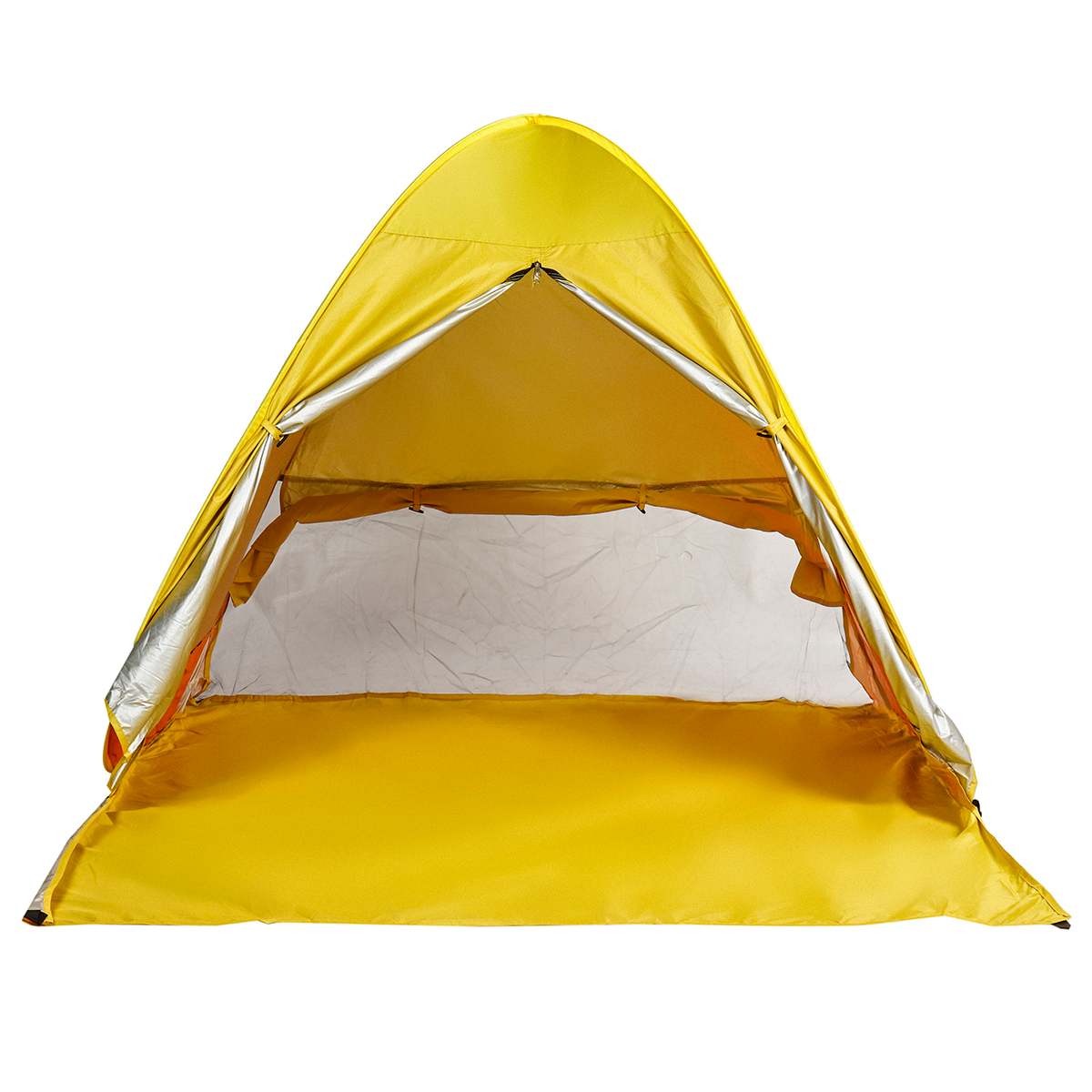 2-5 Person Auto set-up Portable Beach Tent Anti UV Shelter Camping Fishing Hiking Picnic Outdoor Camping Ventilation&Cool: Orange L