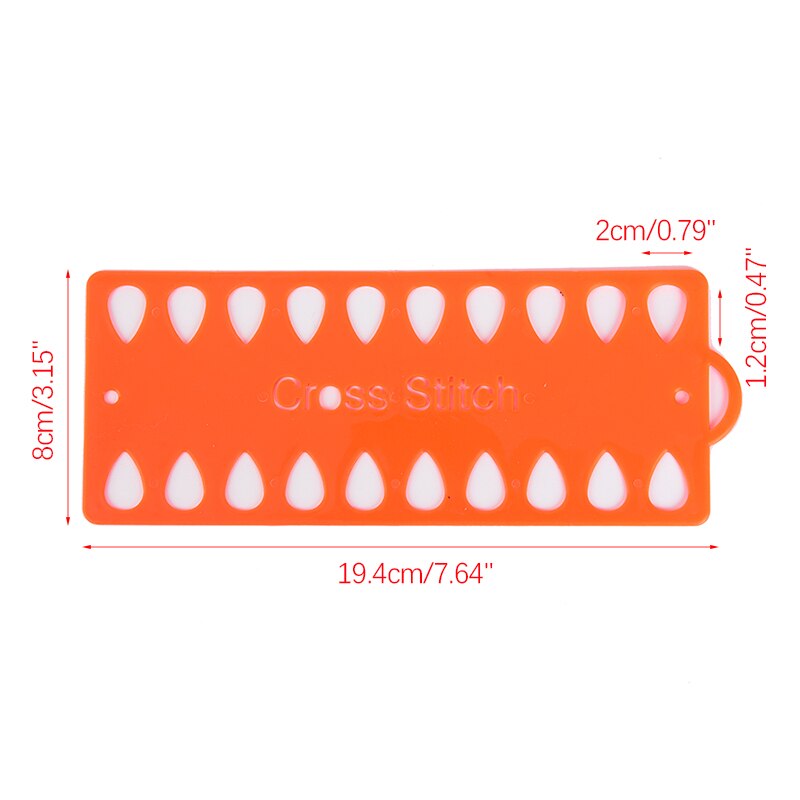 2pcs Plastic Cross Stitch Row Line Board Embroidery Floss Thread Yarn Organizer