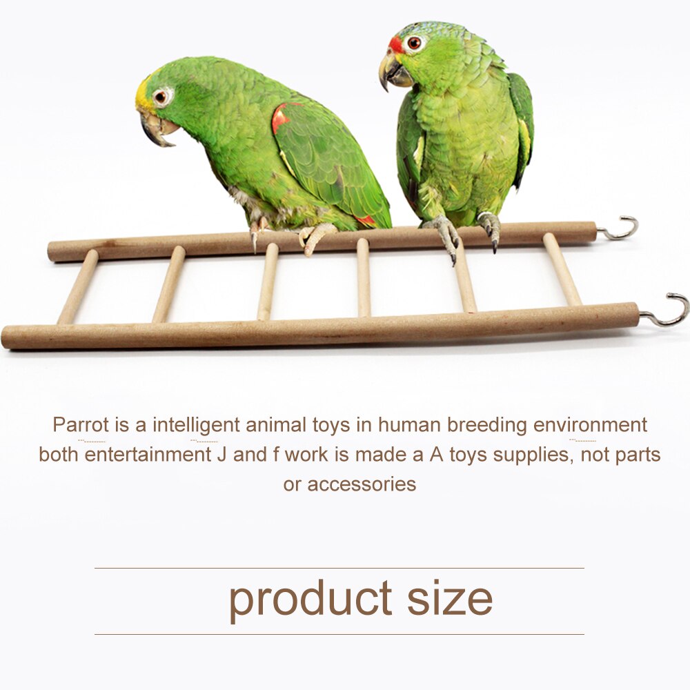 3/4/5/6/7/8 escada aves brinquedo escadas de madeira balanço scratcher poleiro escalada pássaro gaiola hamsters papagaio brinquedos pendurado suprimentos para animais de estimação