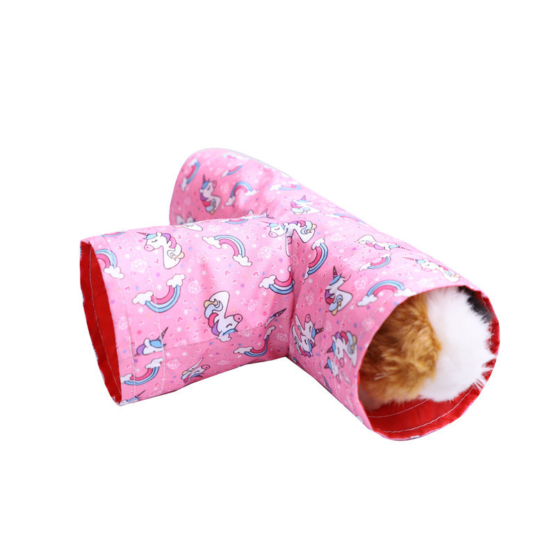Hamster käFeige Tunnel für Ratte warme Hamster rohr Spielzeug bett KäFeige für Hamster Kaninchen Meers chweinchen Kleintiere: Dunkles kakifarbiges