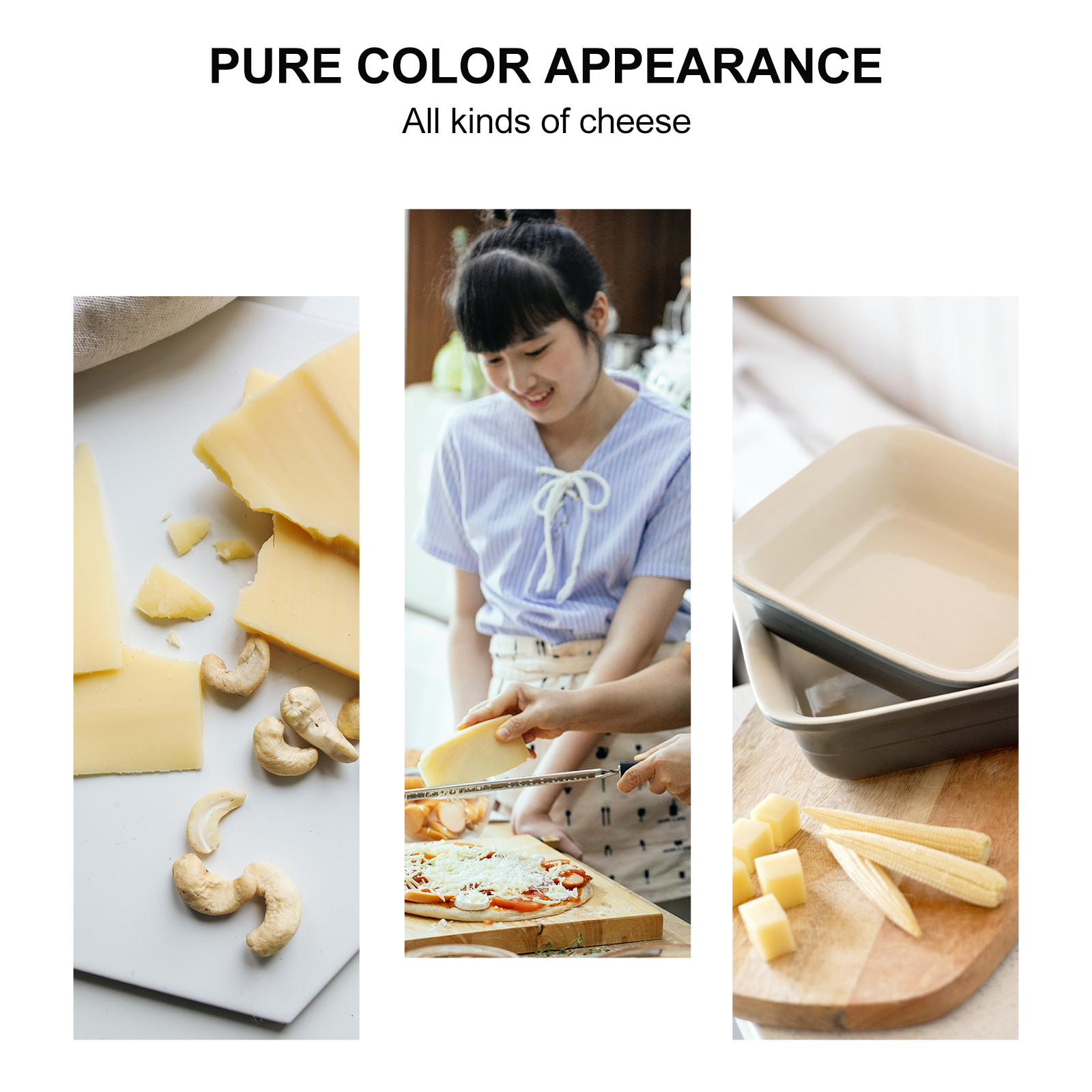 1pc Household Butter Dish with Lid Ceramic Butter Box Butter Container