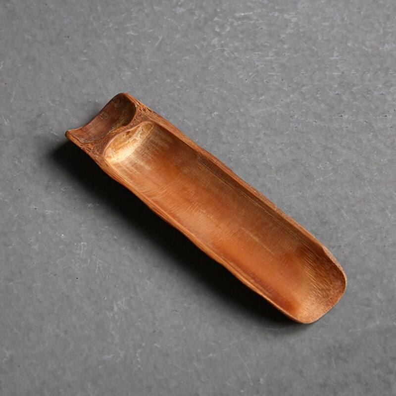 S /4 handgemaakte bamboe cha dao theeclip + naald + schepje + cha he