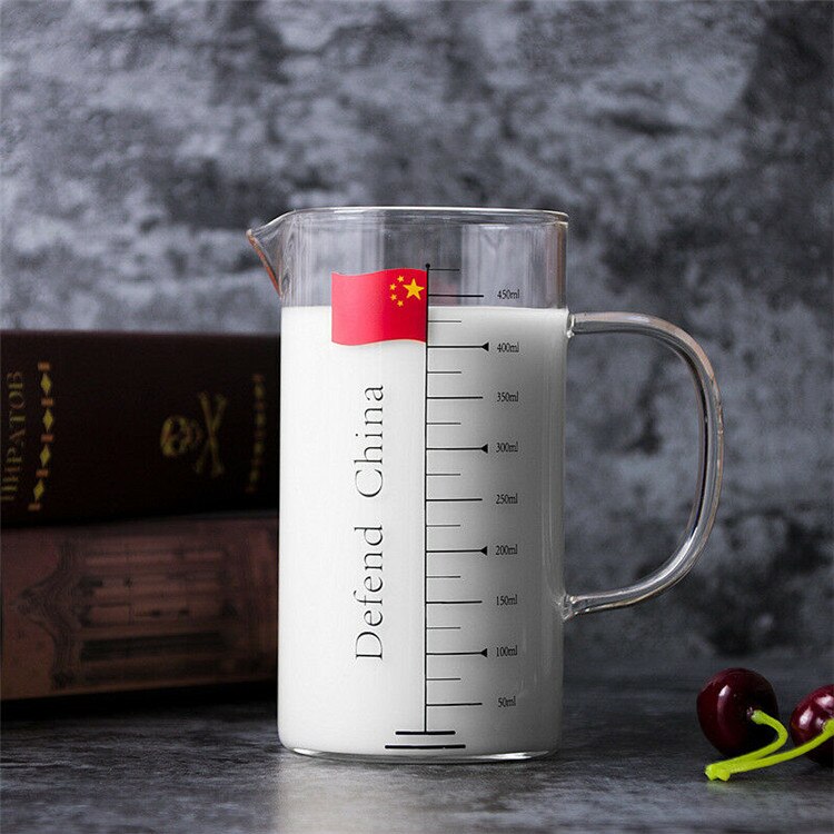Meten Glas Food Grade Borosilicate Verdikte Glas Cup Huishouden Keuken Multifunctionele Schaal Cup Melk Werper Drankjes Jug
